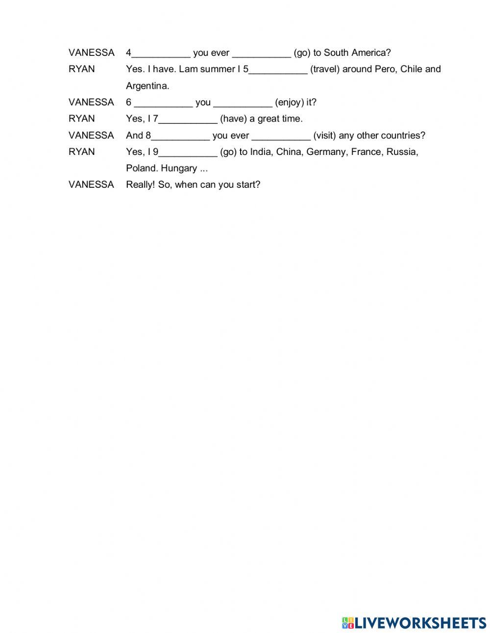 VOCAB AND GRAMMAR REVIEW UNIT 5 Have you ever