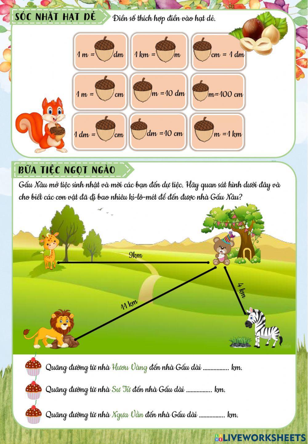 Lớp 2 - Toán - Tuần 27 - Đề 2