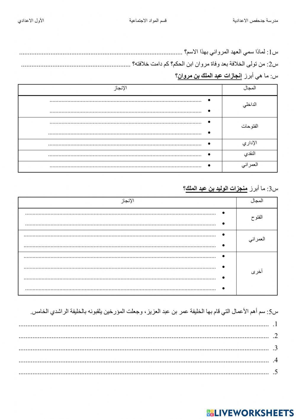 الدولة الأموية (2) العهد المرواني