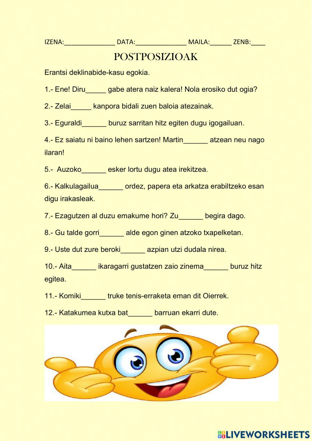 Postposizioak-deklinabideak