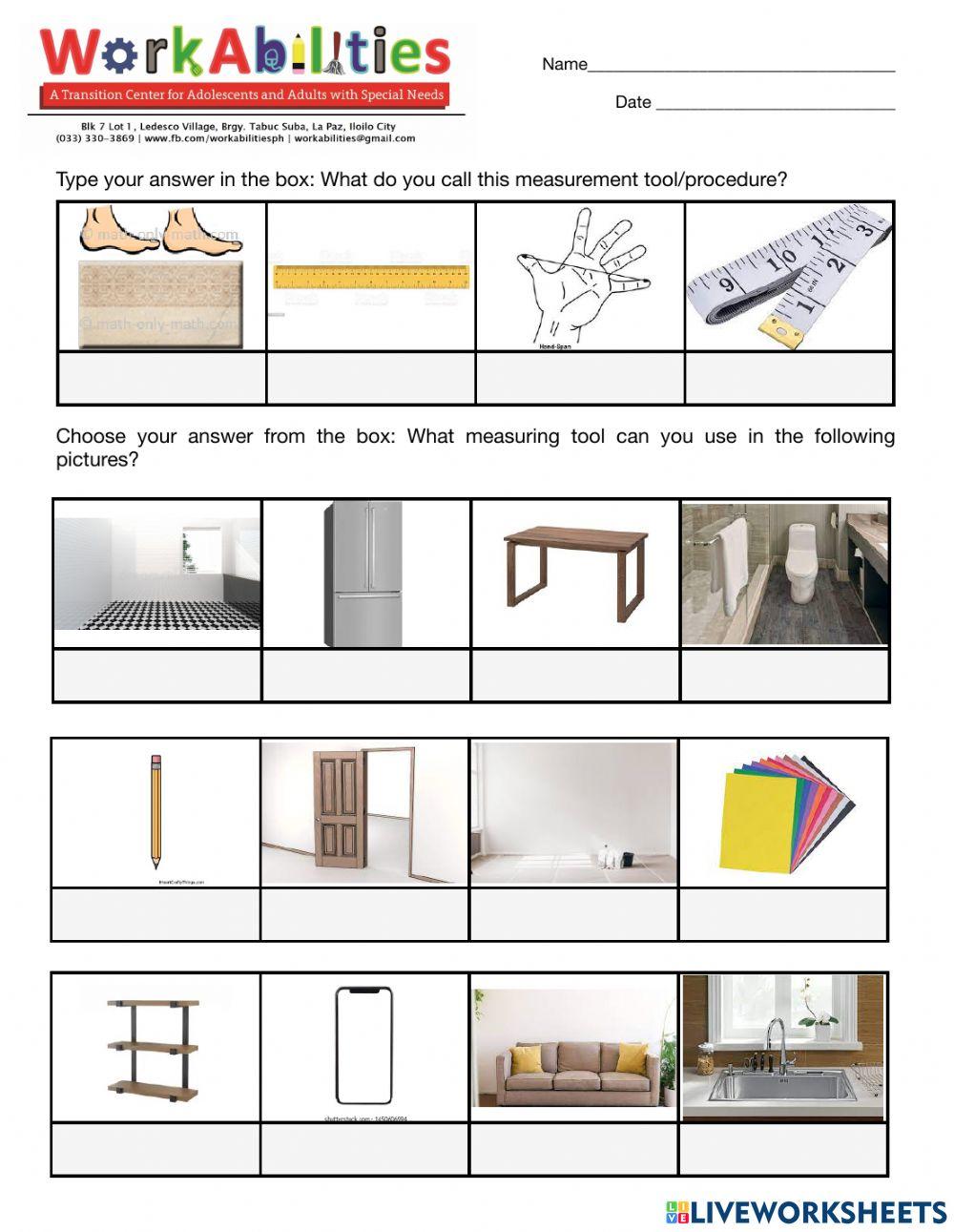 Math Equation and Measurement