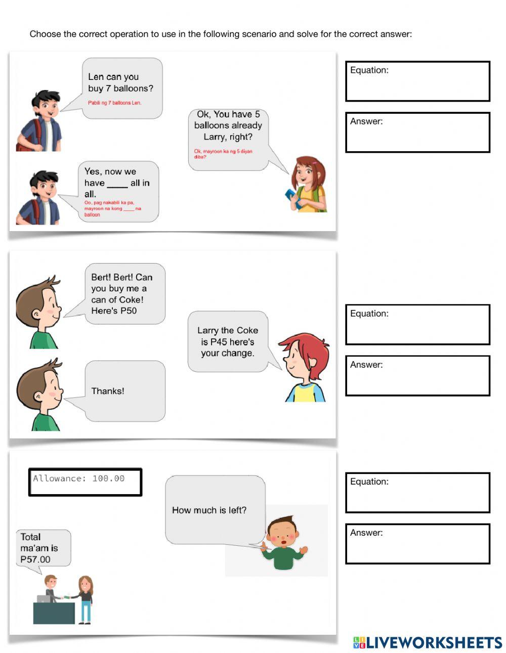 Math Equation and Measurement