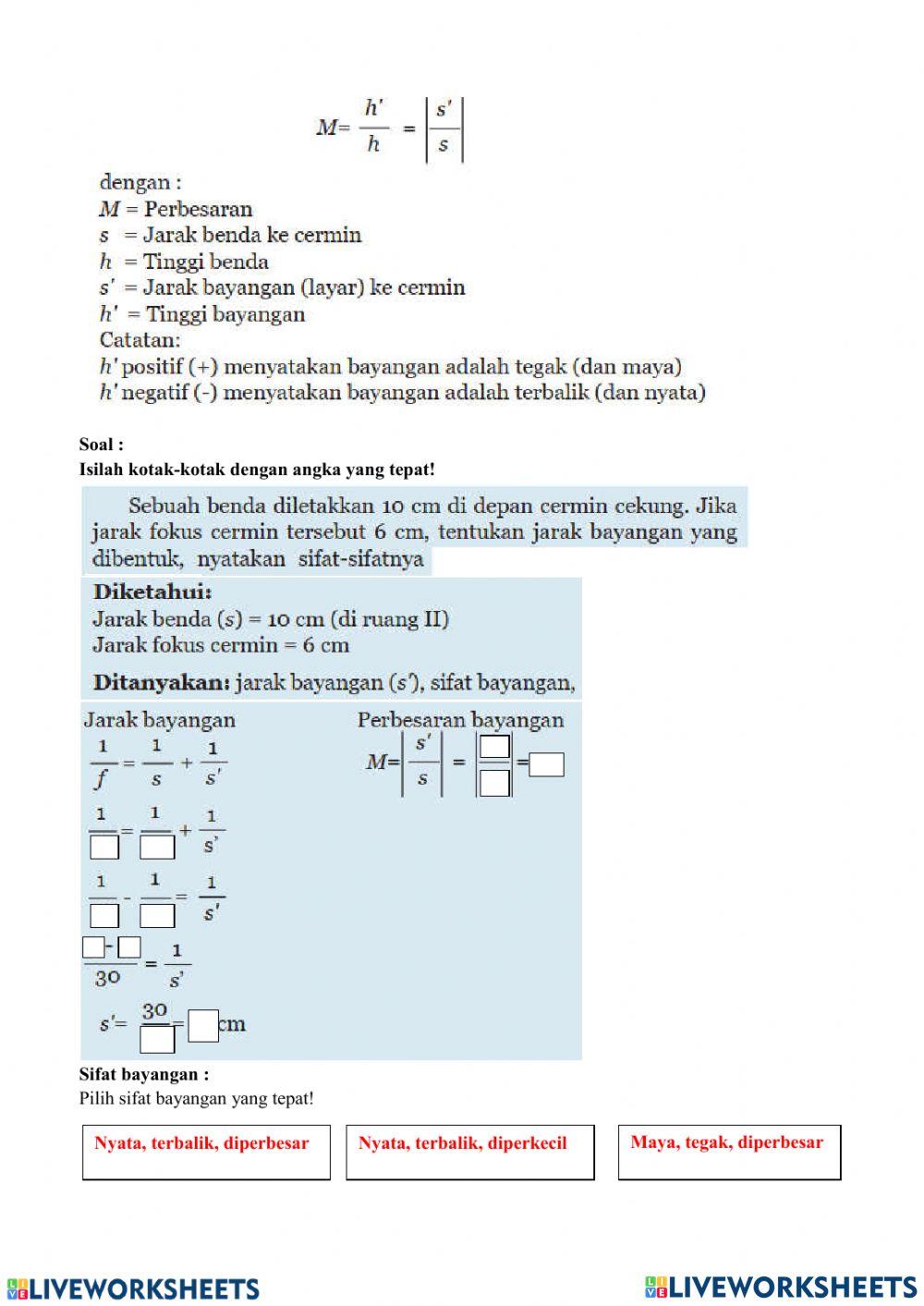 Cahaya dan Alat Optik