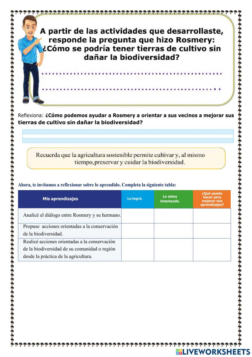 Practicas de la agricultura en la biodiversidad