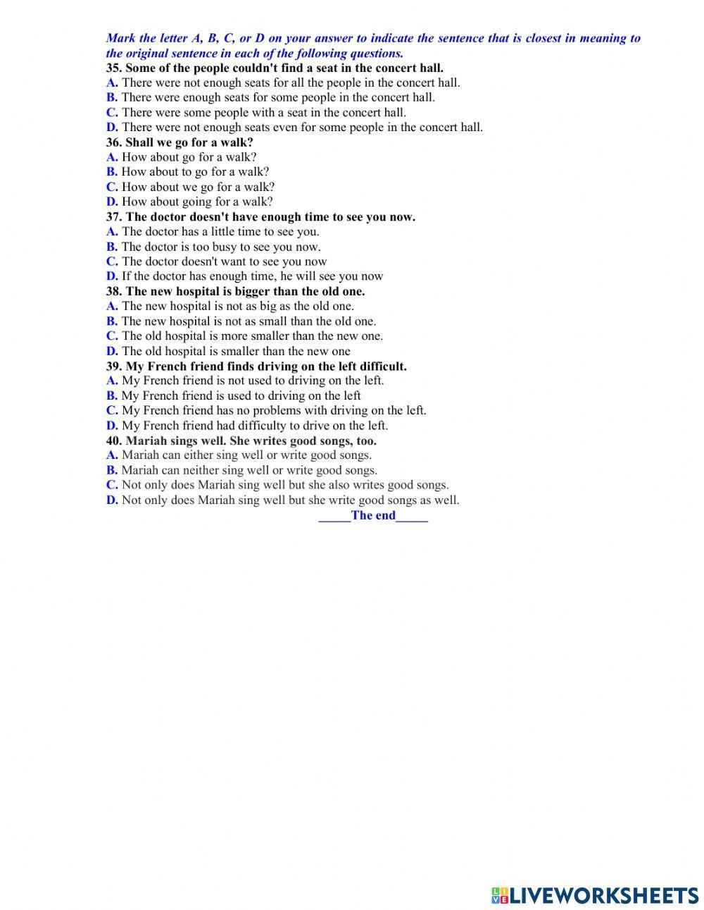 Ôn thi vào 10 - đề 28 - 40tn