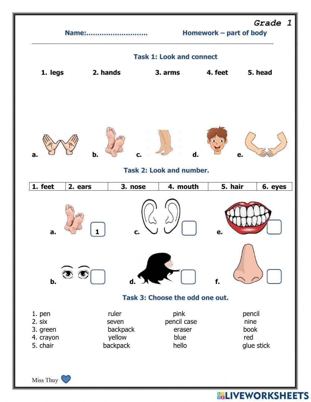 Unit 5 - lesson 4 - body parts - next move 1