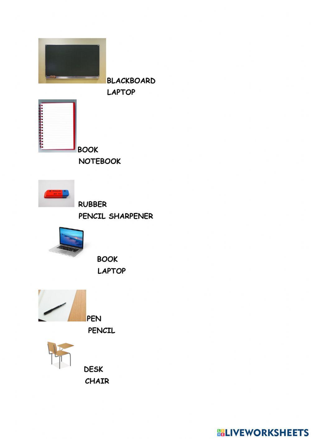 Classroom objects