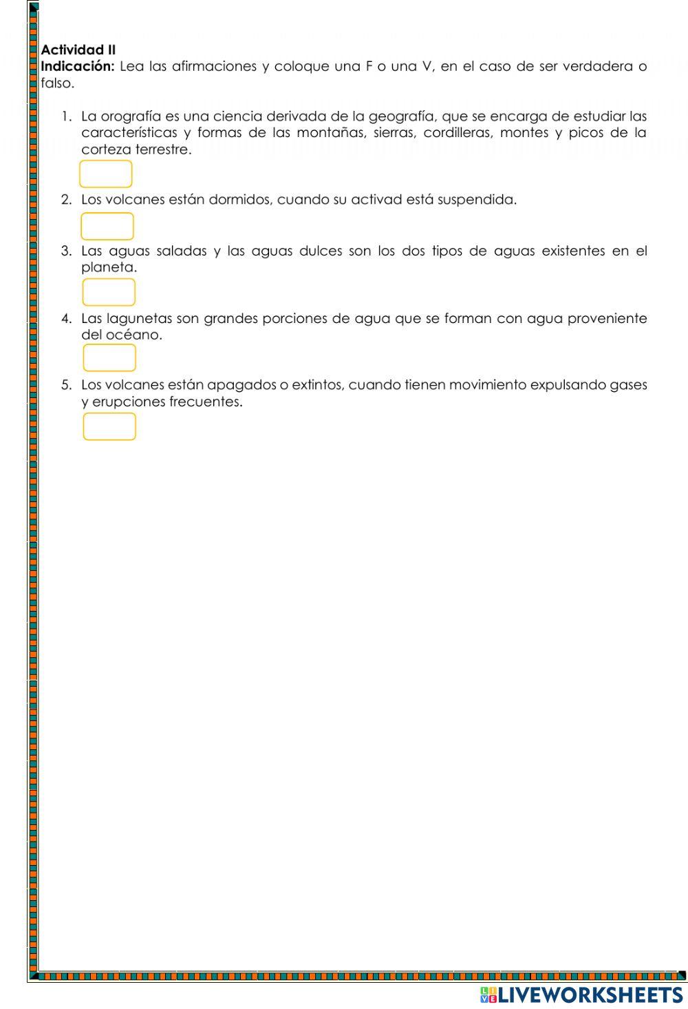 Montañas, Sierras, Ríos, Lagos y Volcanes