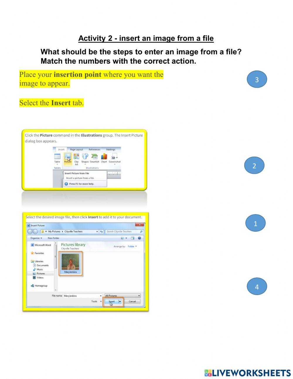 Insert Image from a file