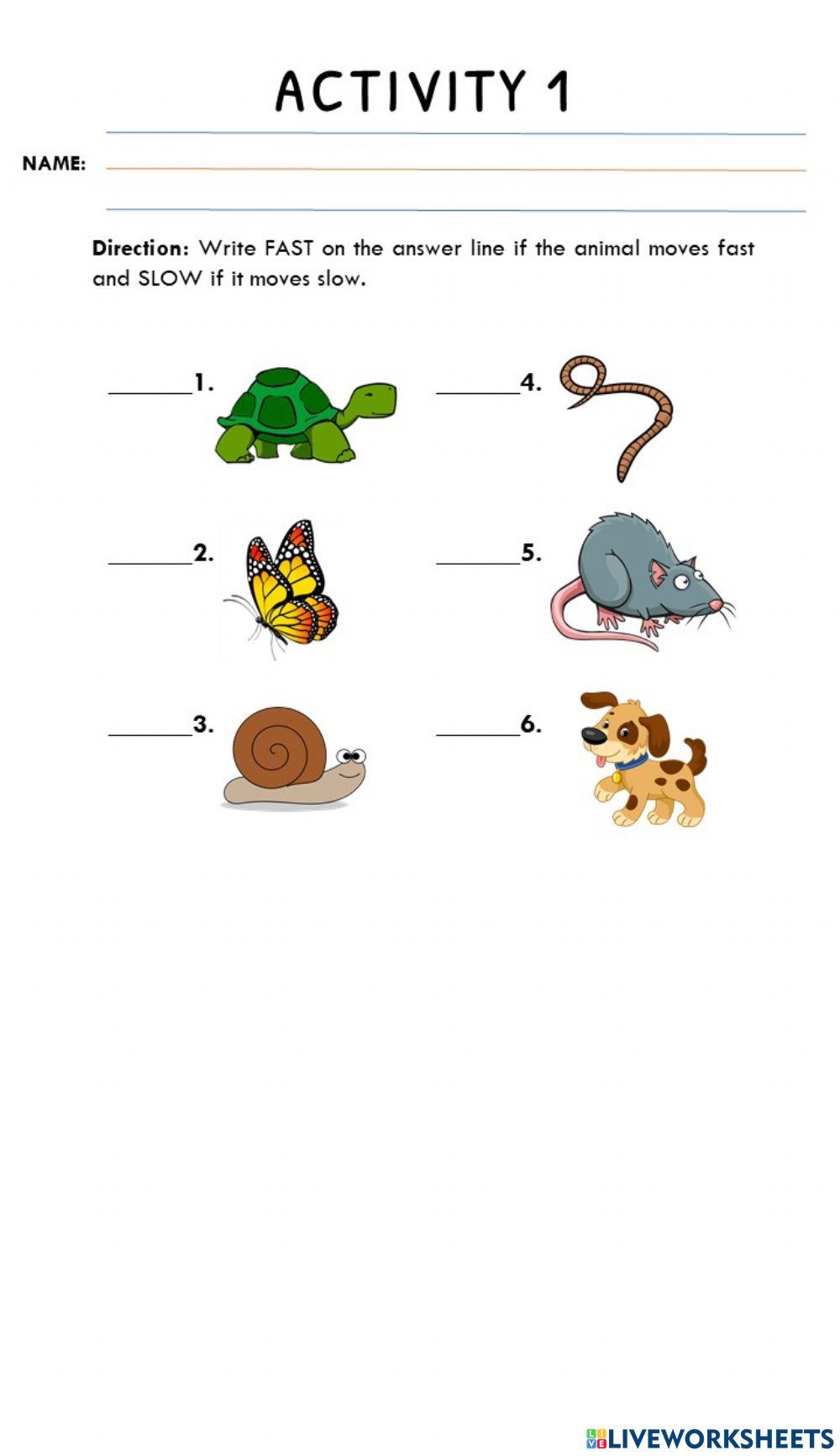 A1-Q4W3-Lesson 23 - Slow and Fast Movements-ACTIVITIES