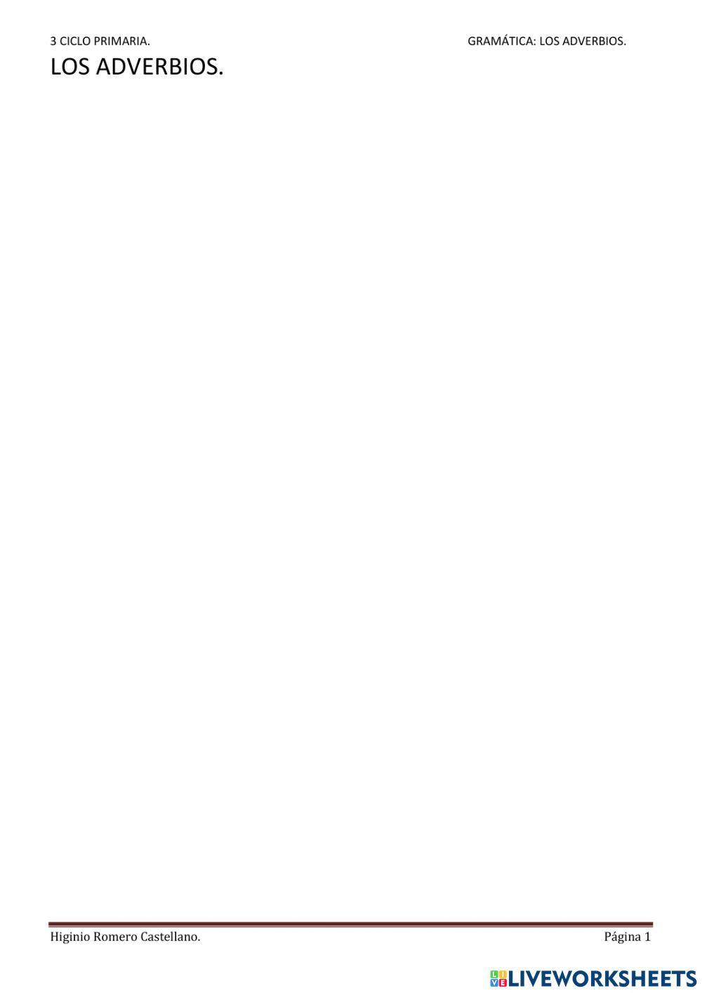 Los adverbios