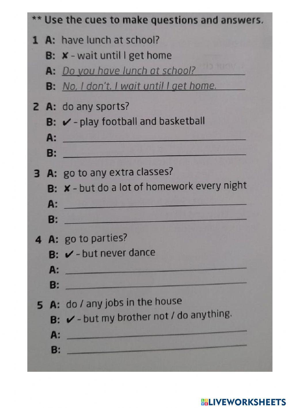 Talking about habits