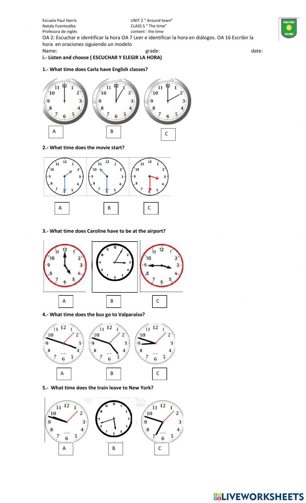 Class 5 unit 2 6th grade
