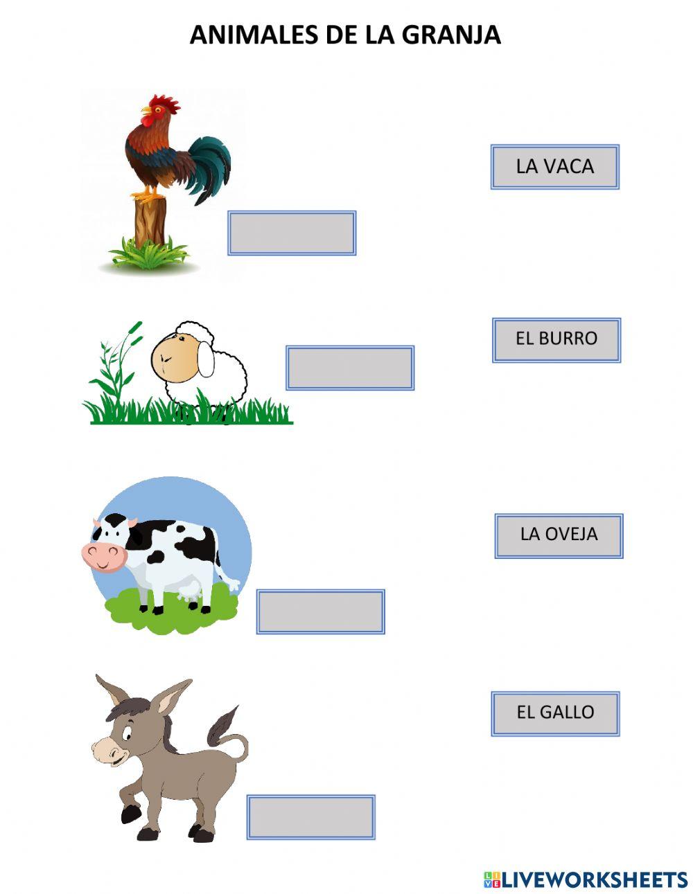 Animales de la Granja en Español