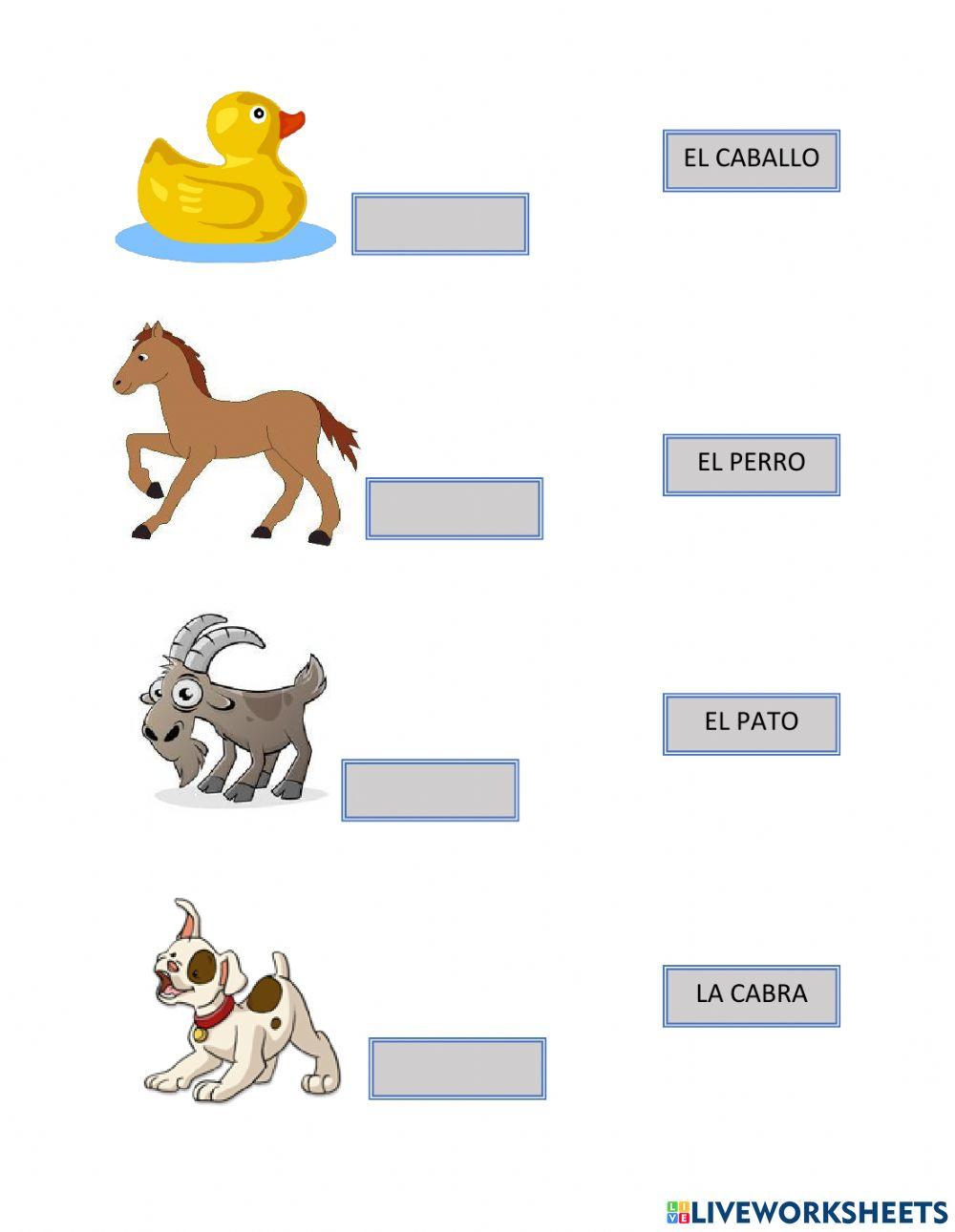 Animales de la Granja en Español