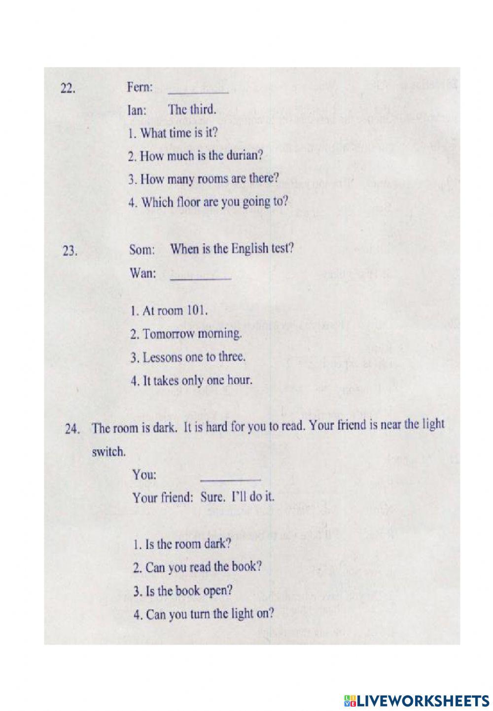 Evaluation knowledge