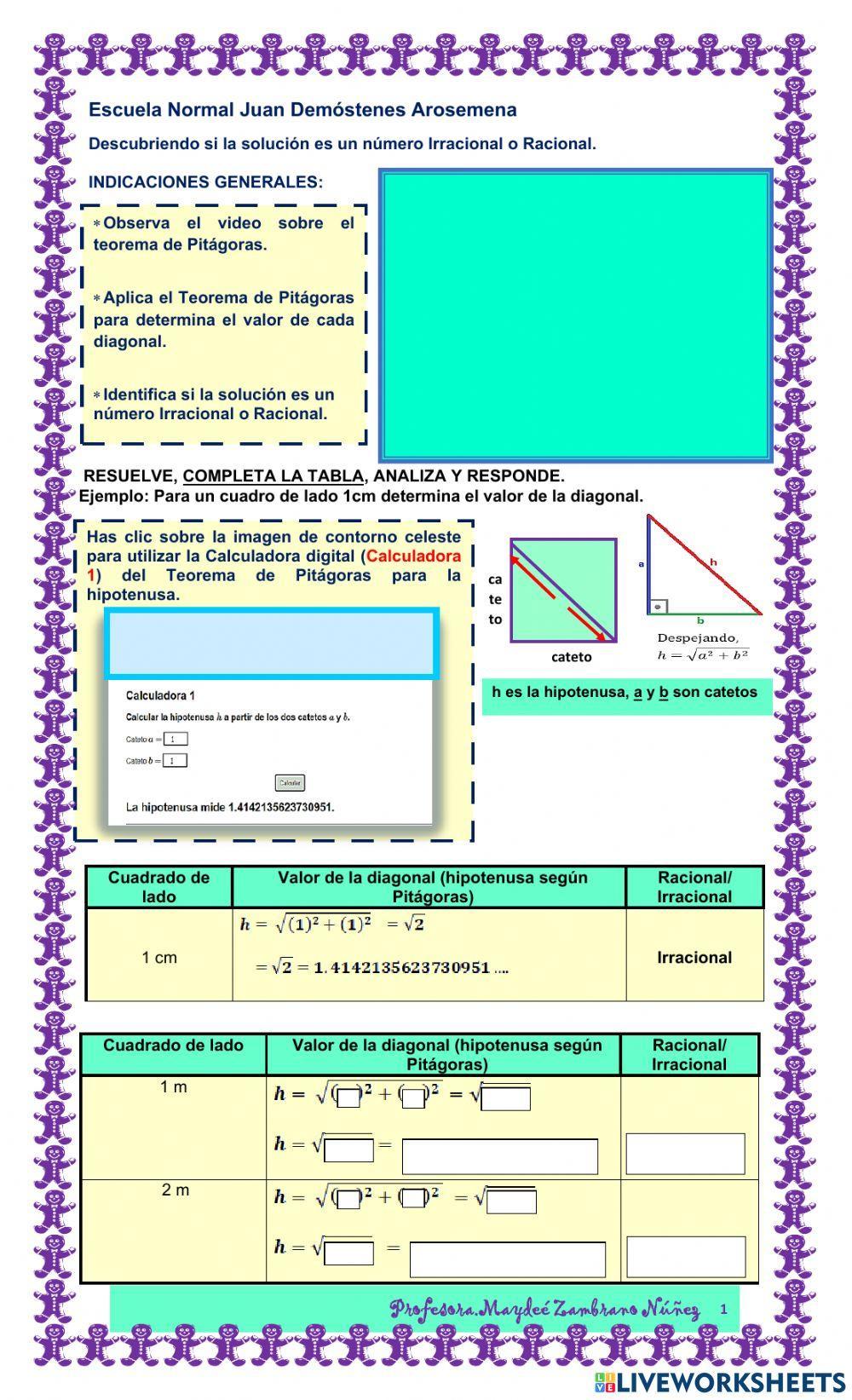 Descubriendo si la solución es un número Racional o Irracional