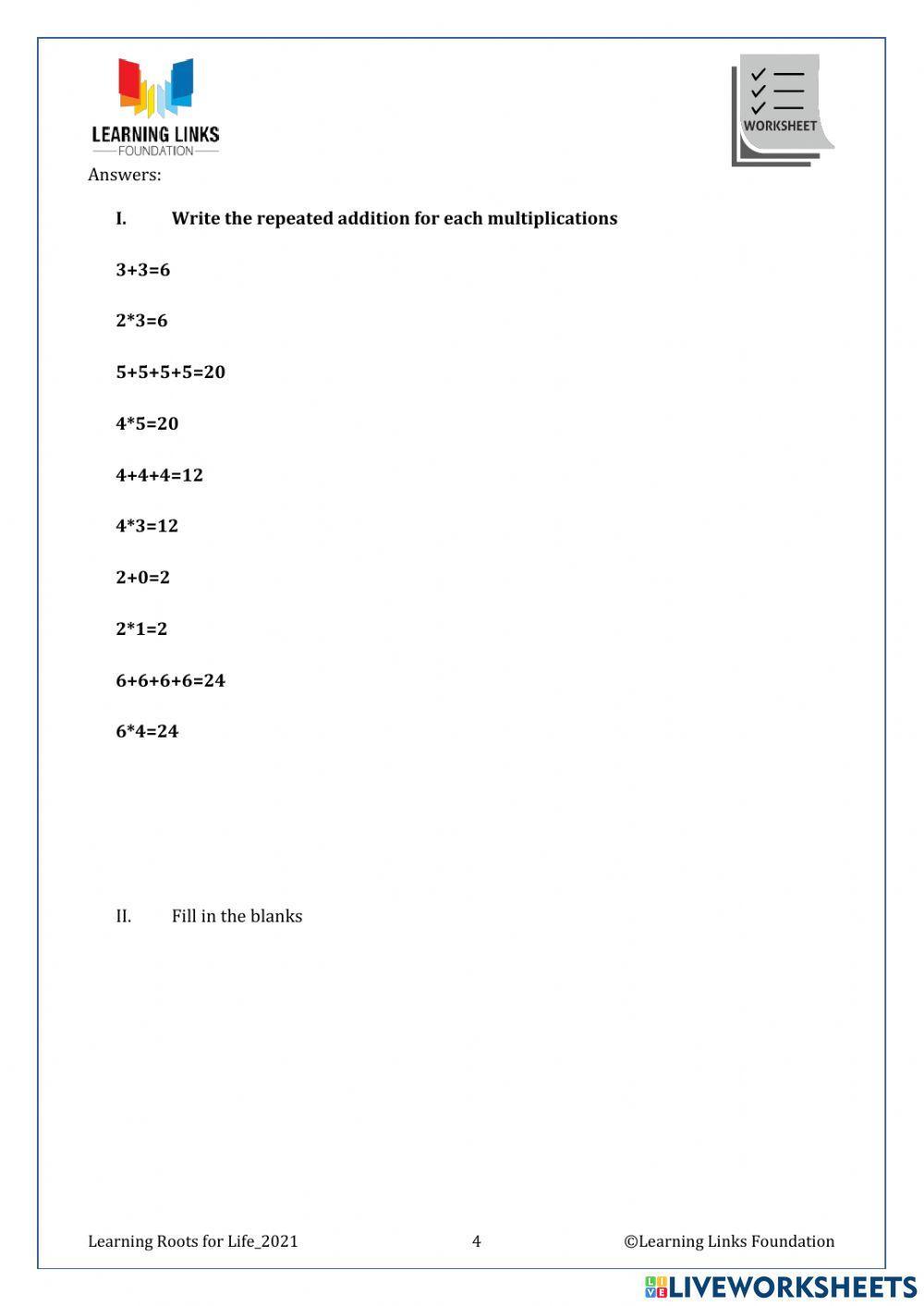Phase 1– Foundation Numeracy Class Worksheet -29