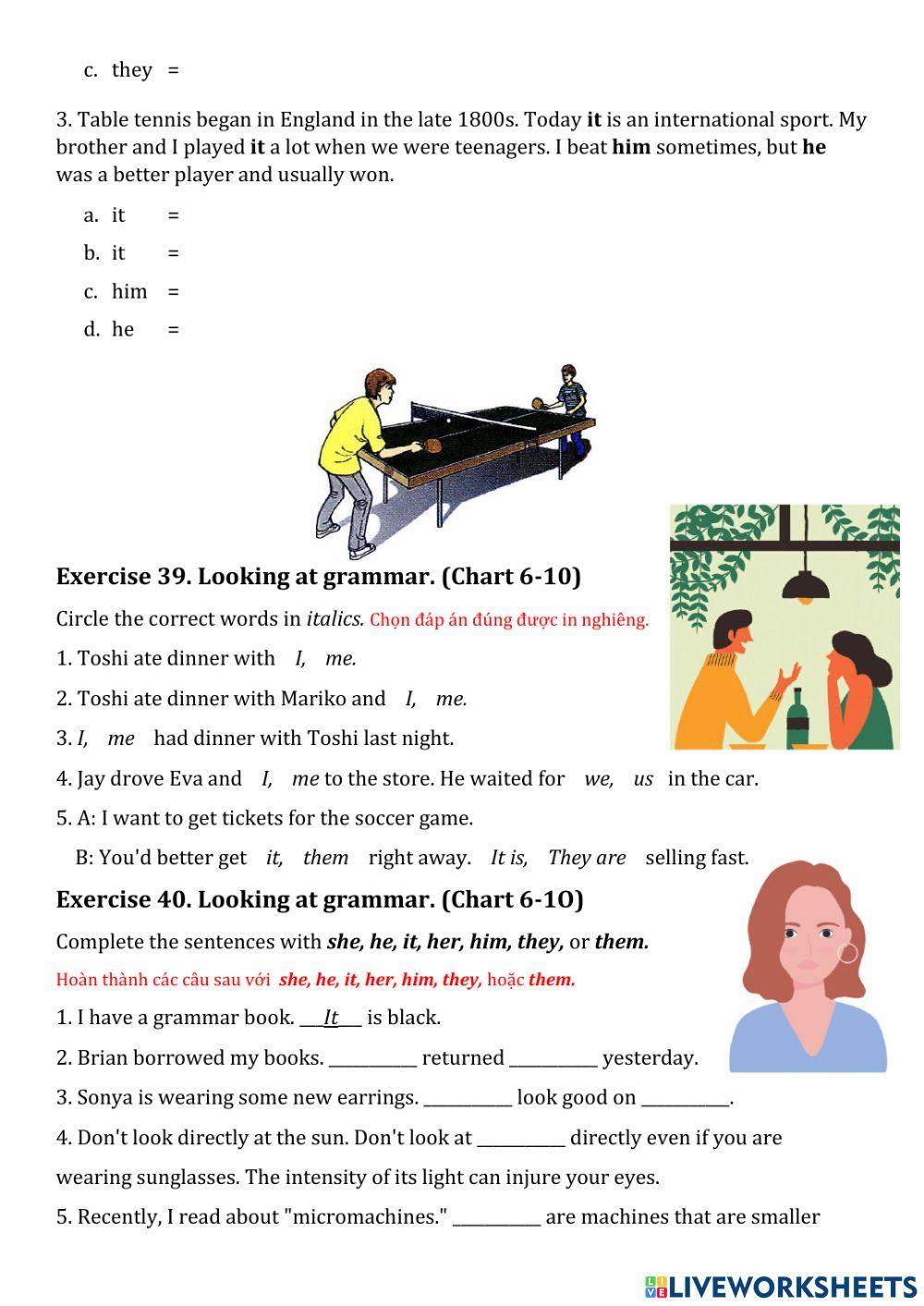 Nouns and pronouns 2