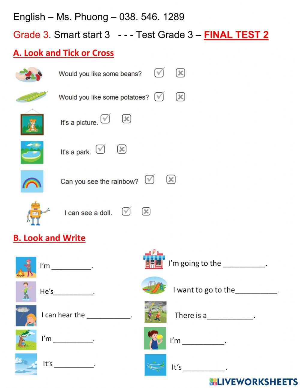 Smart start 3- final test