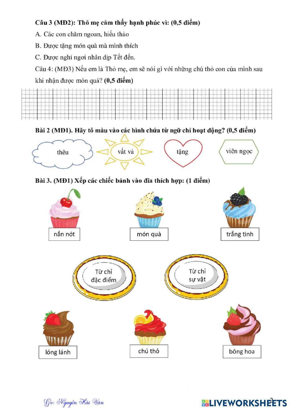 Đề ôn HKII TV- số 2