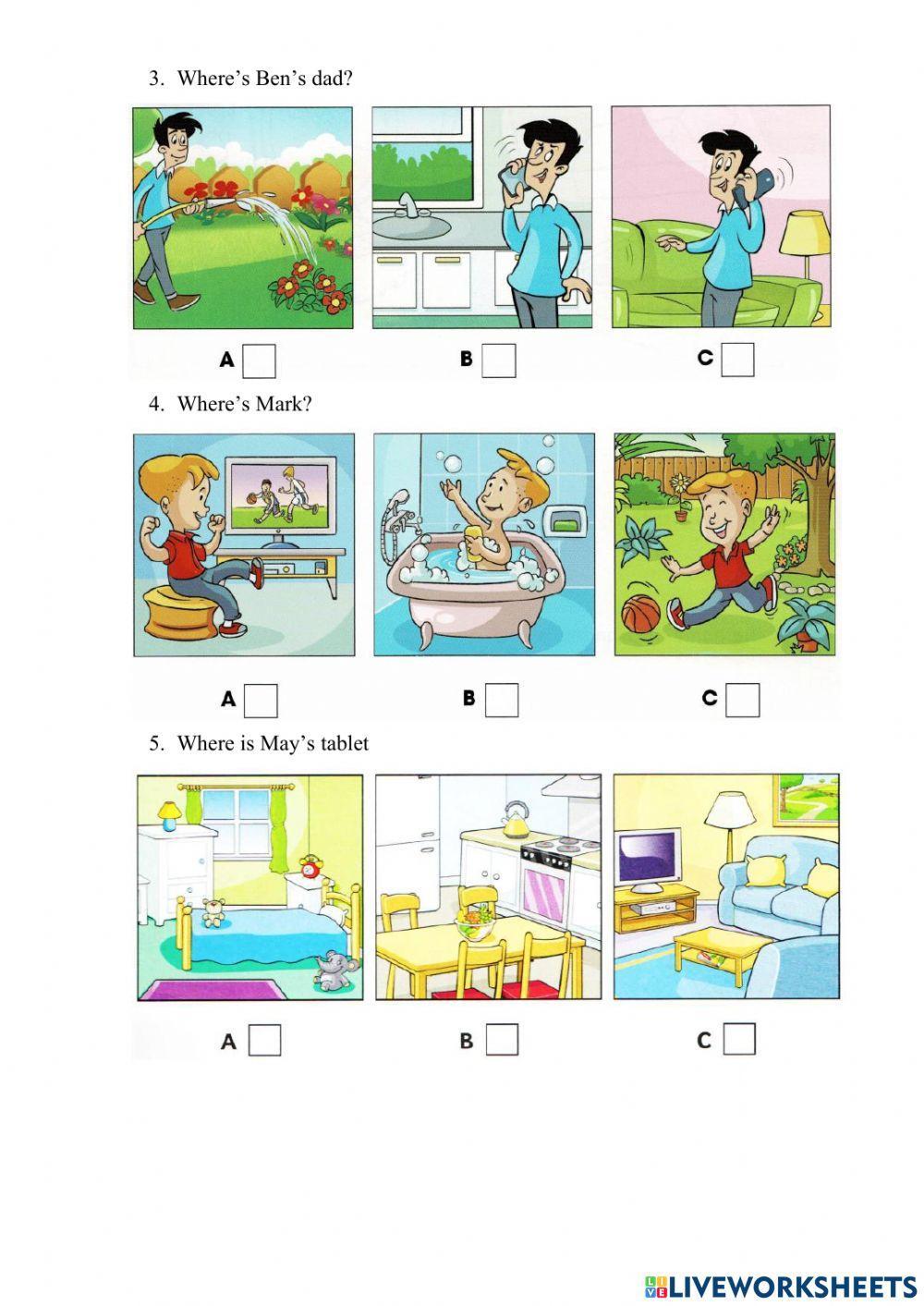 Idict 1-Unit 6-The home-Unit test-Listening skill