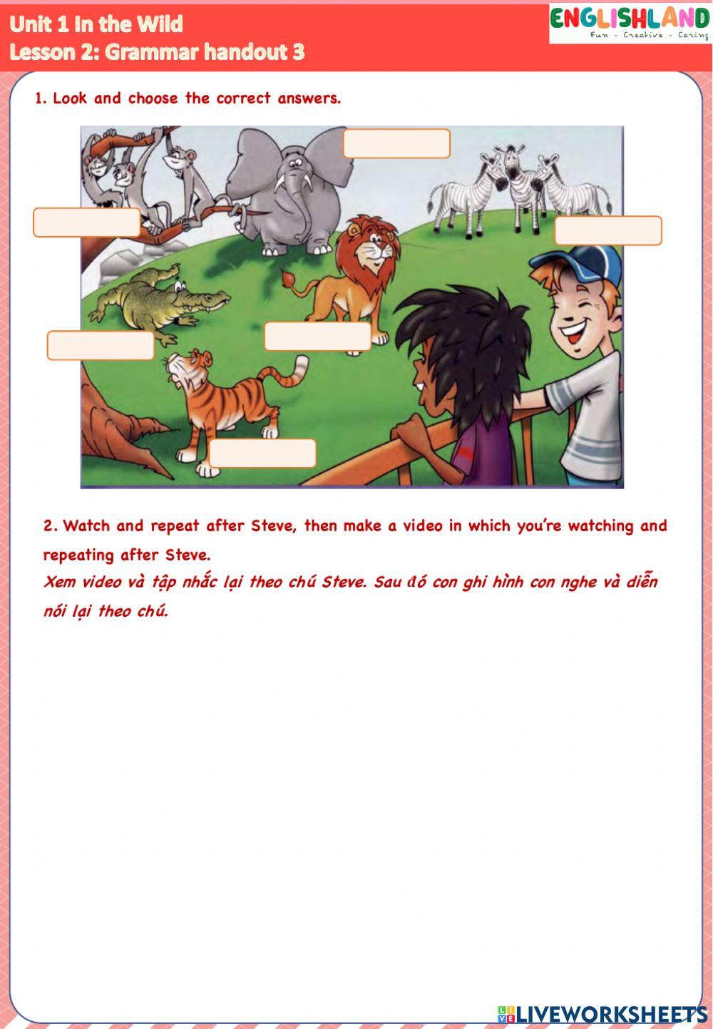 U1 L2 Grammar handout 3