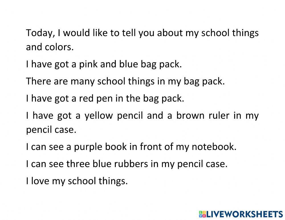 Worksheet unit 6 Academy star 1