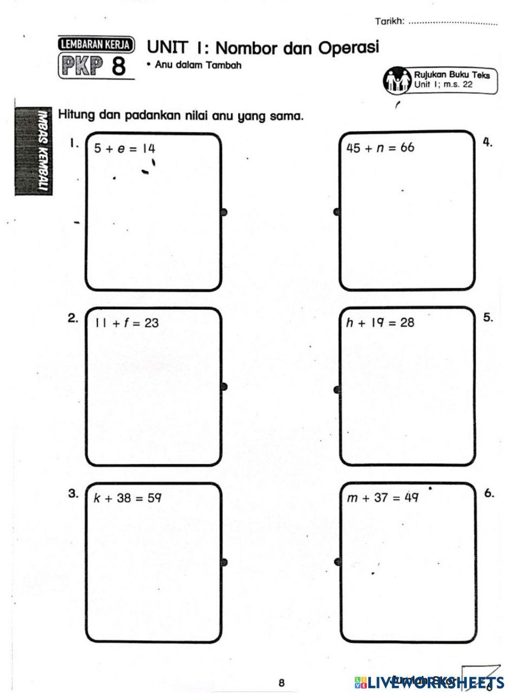 MT YEAR 4 ADDITION online exercise for | Live Worksheets