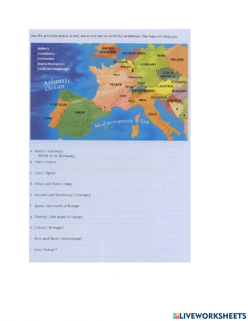 Geography and present simple