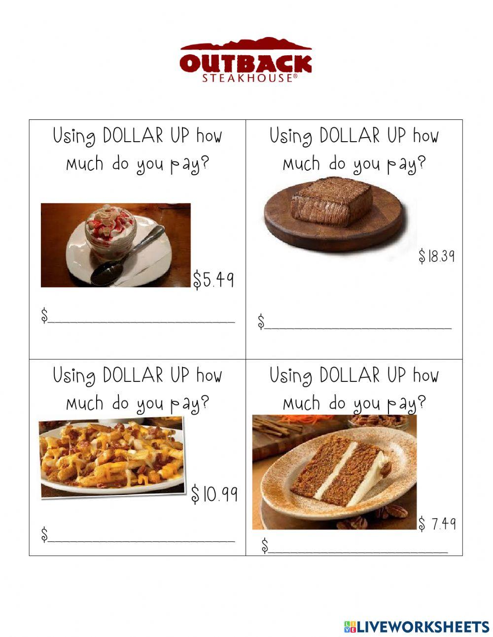 Outback menu math