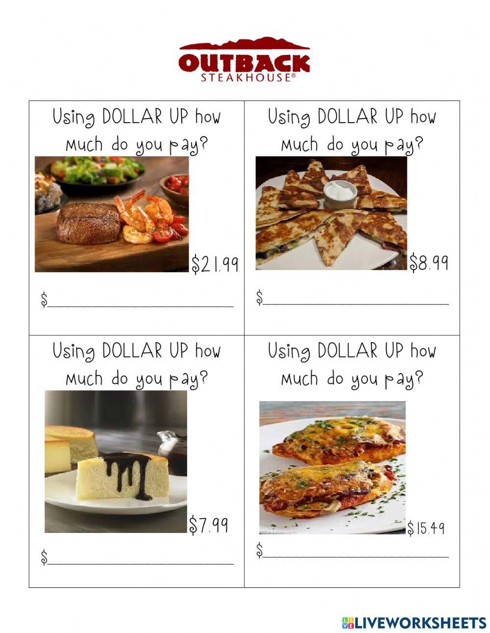 Outback menu math