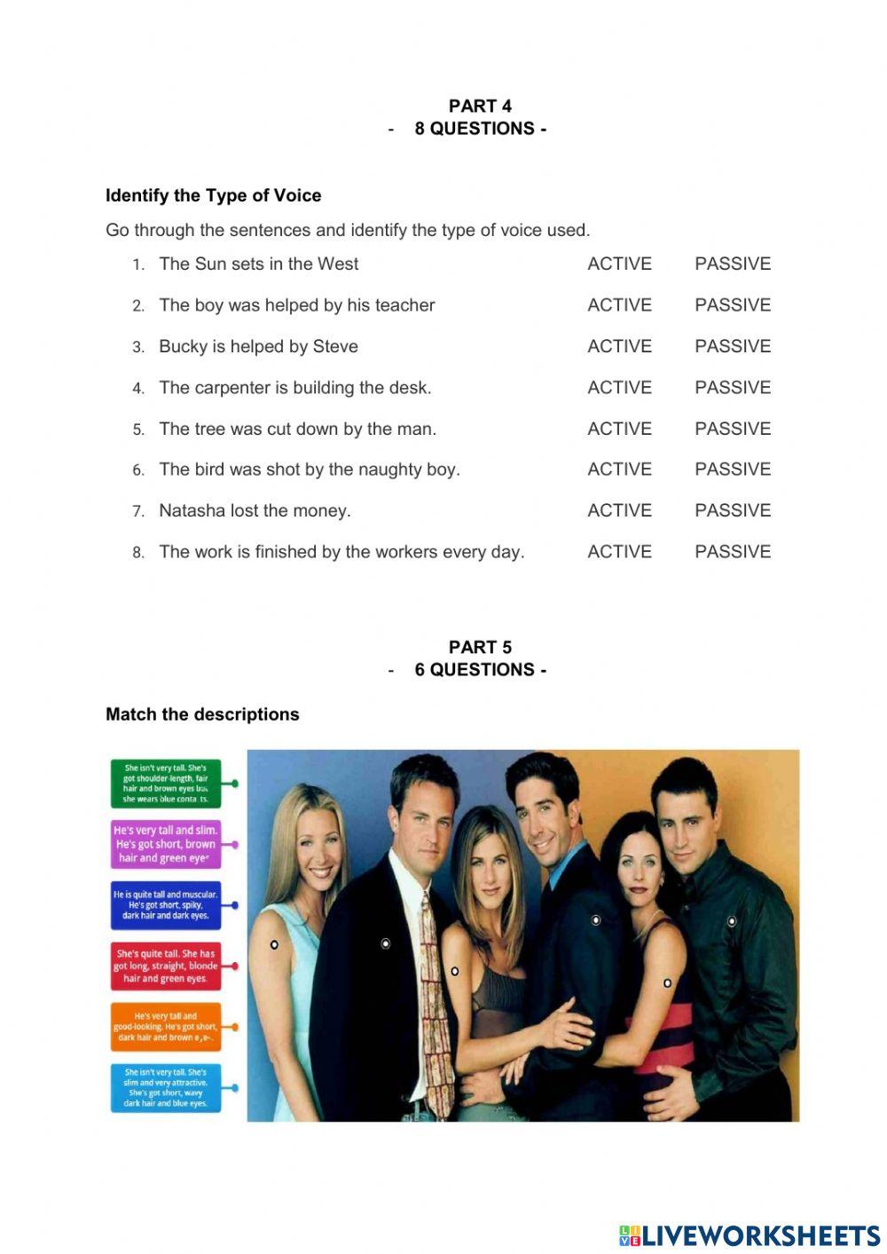 Movers III reading writing