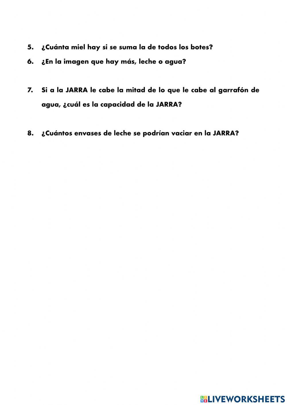 Comparación capacidad