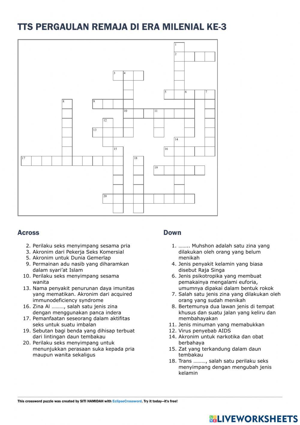 Tts pergaulan remaja di era milenial ke-3