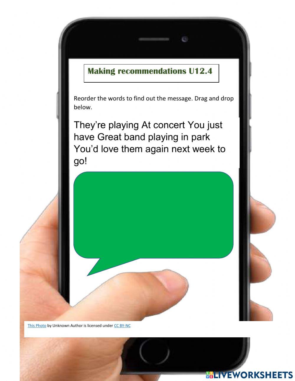 Unscramble the message