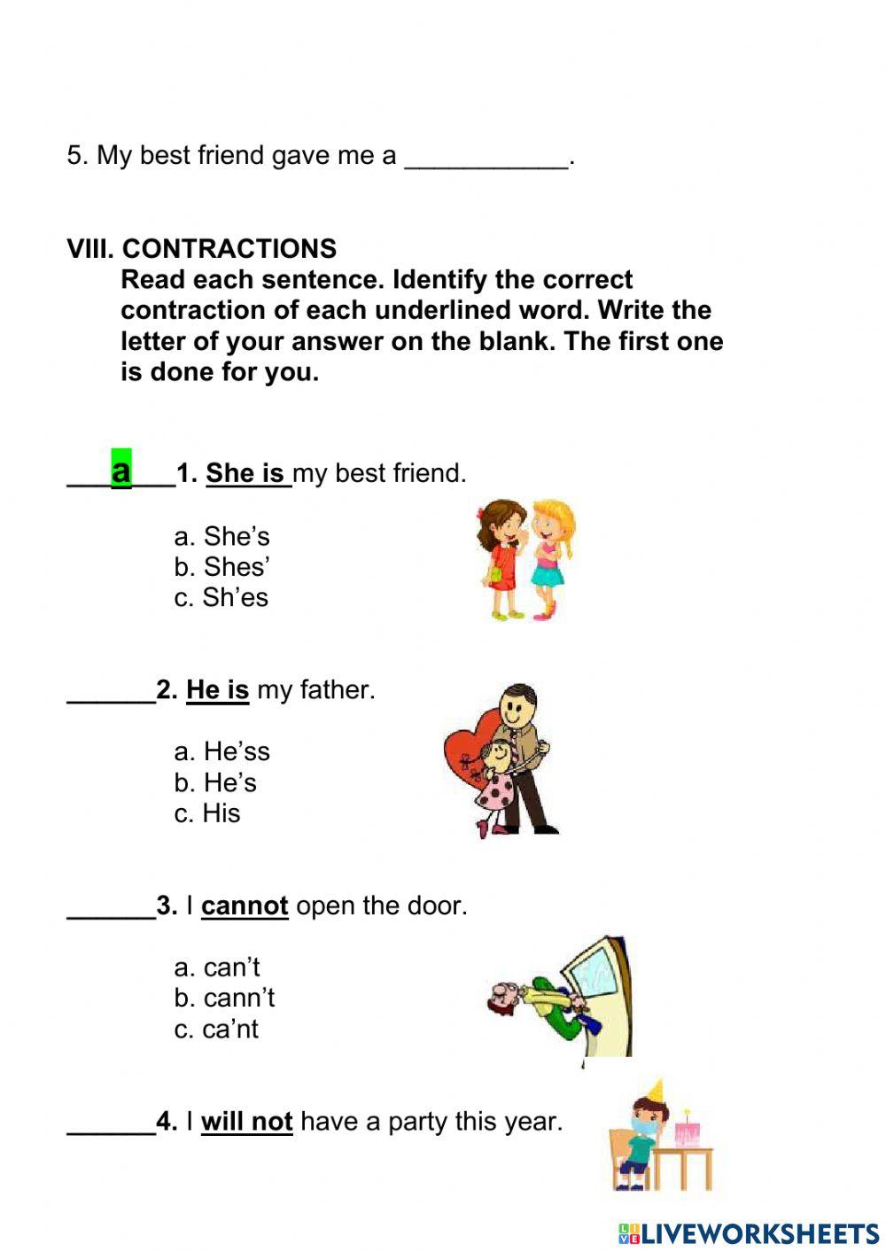 4th quarter exam grade 1 page 1 online exercise for live worksheets