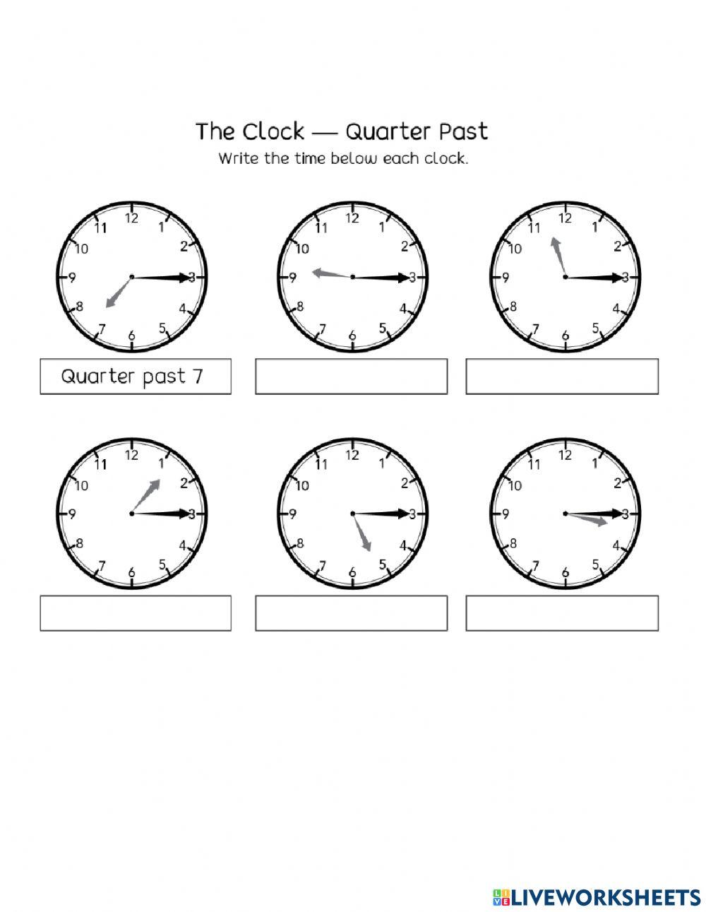 Telling the time Telling the time