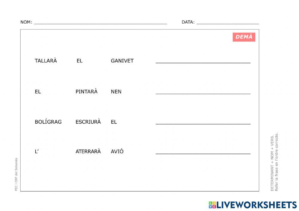 Verbs en futur.  La conjugació verbal  تصريف الافعال