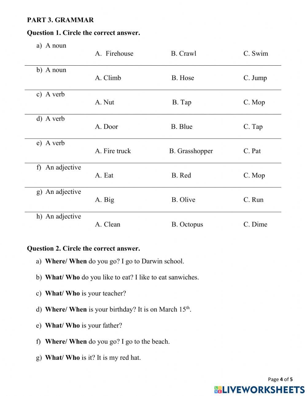 1D final second term revision