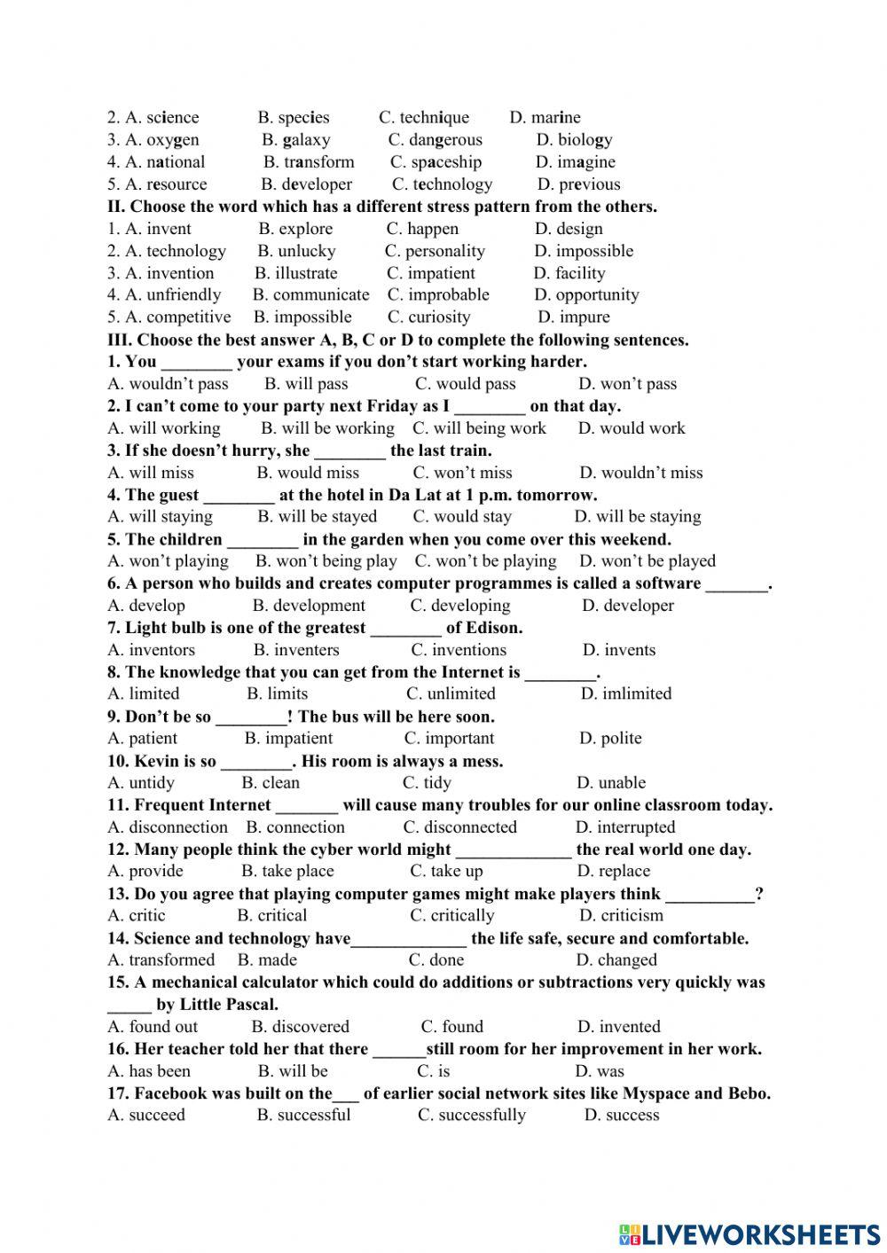 E8 ôn cuối kì 2 Unit 11