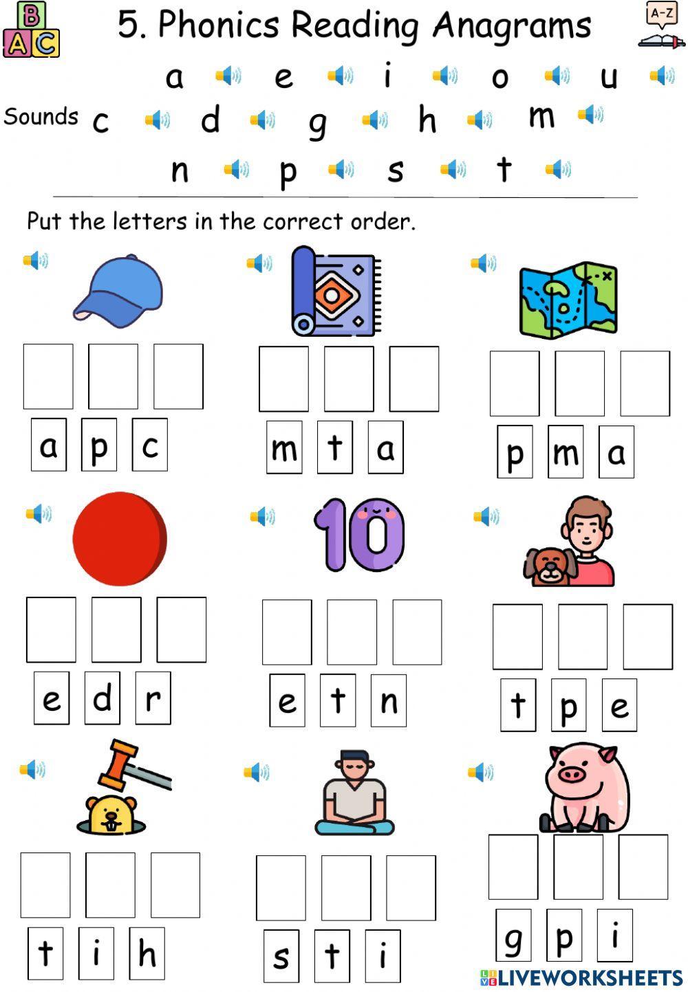 2013520 CVC Anagrams JTeacherEng LiveWorksheets