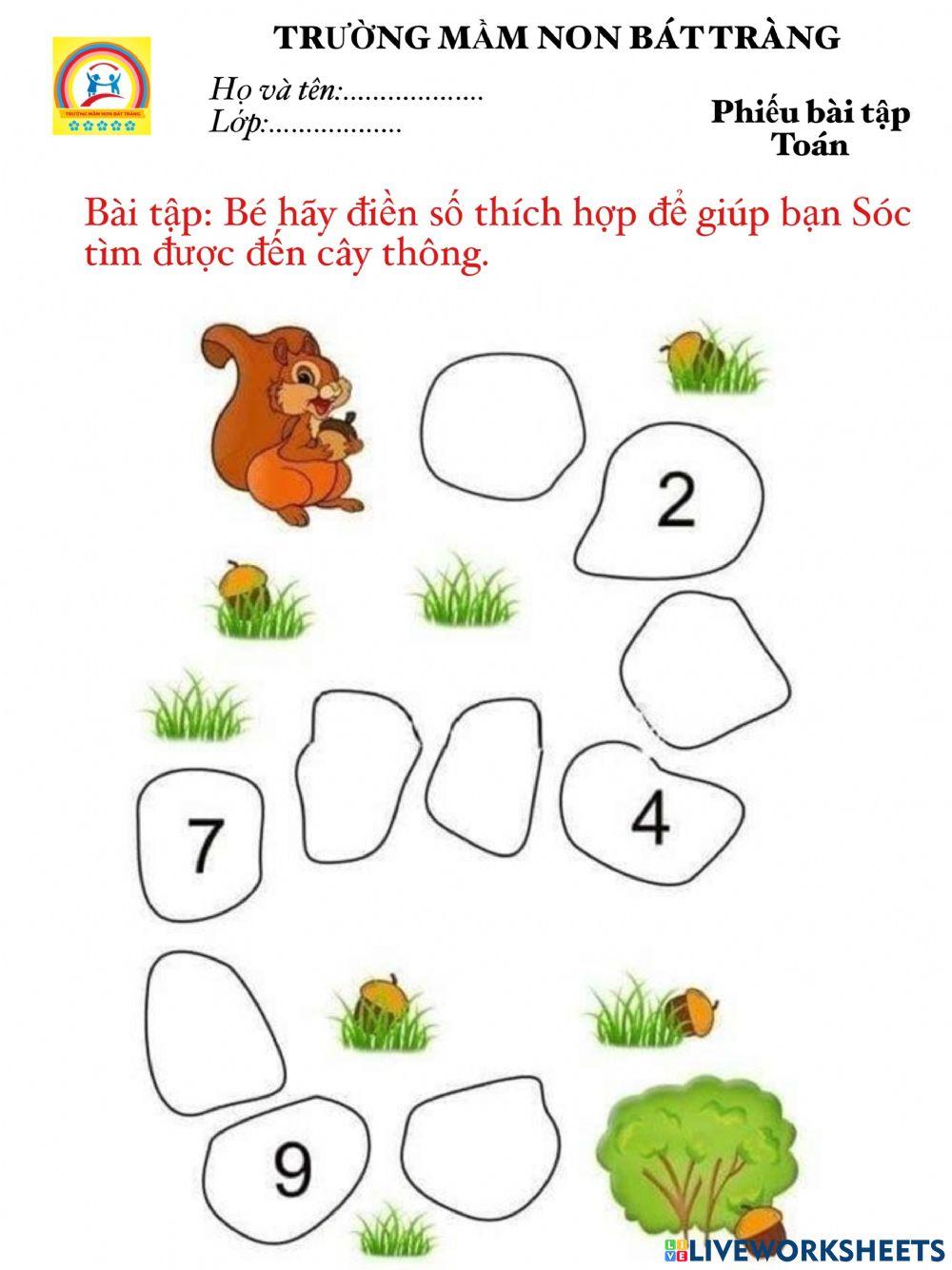 BT Toán- MN Bát Tràng