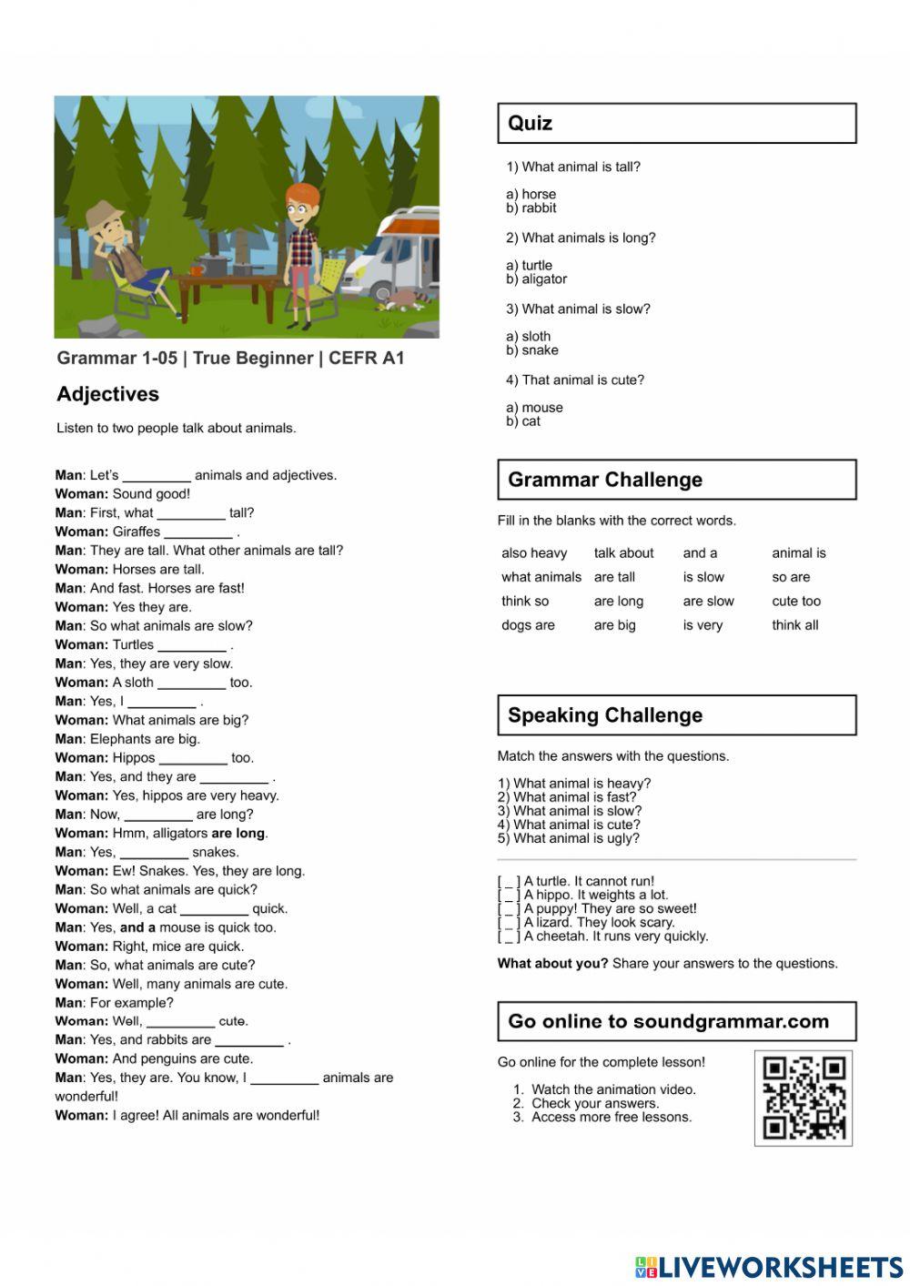 Ello. Low Beg. 01-05 (Adjectives)