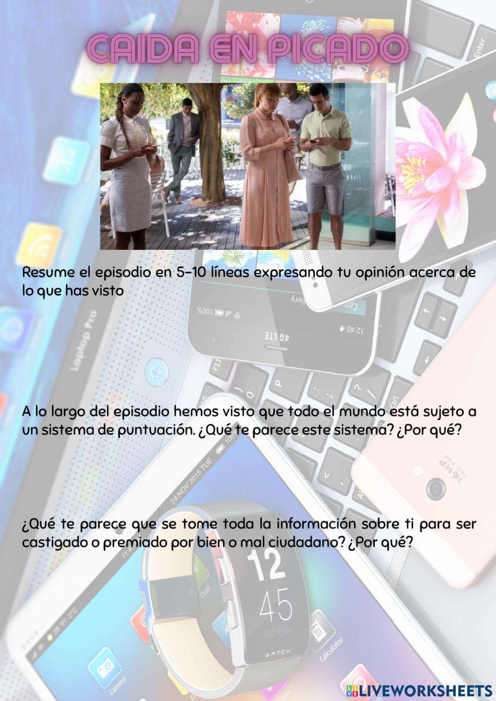 Caída en picado. Black mirror