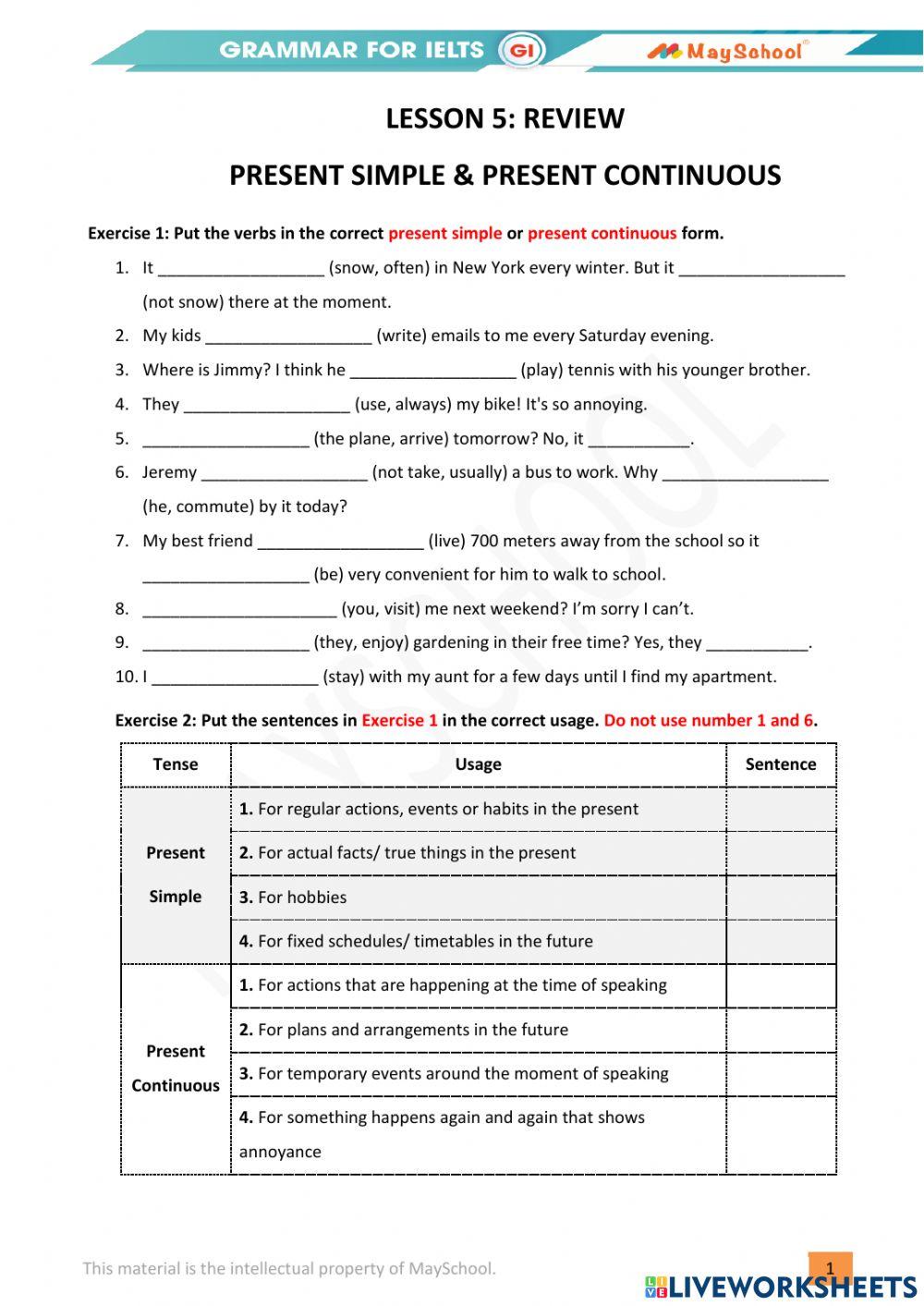 GI-Gram-L5-Present Simple & Continuous-Review