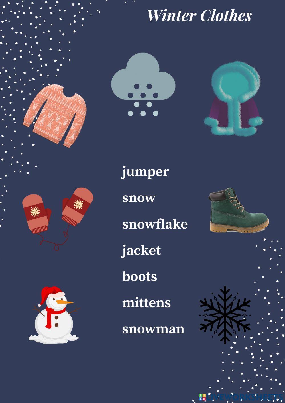 Winter vocabulary