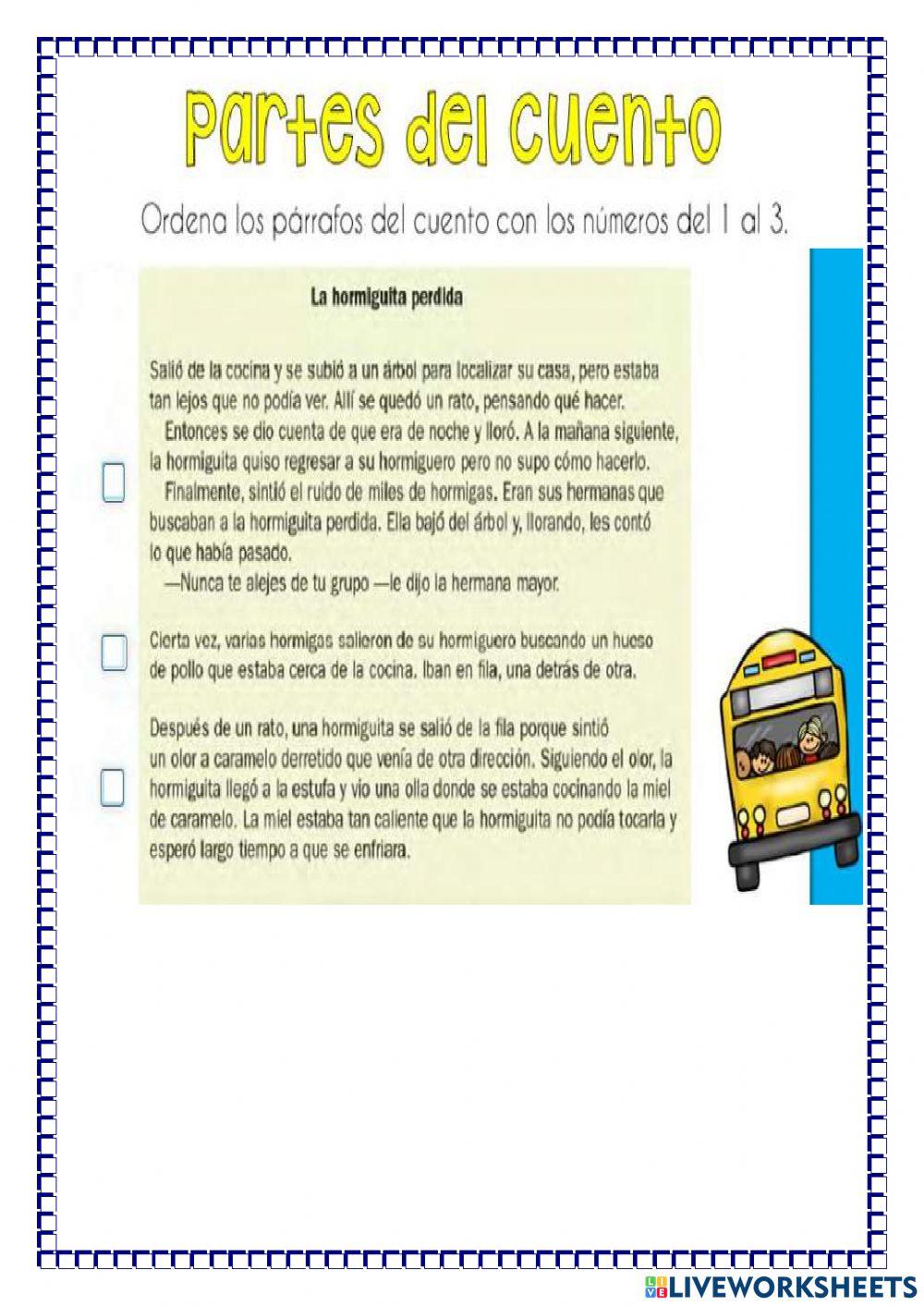 Partes del cuento
