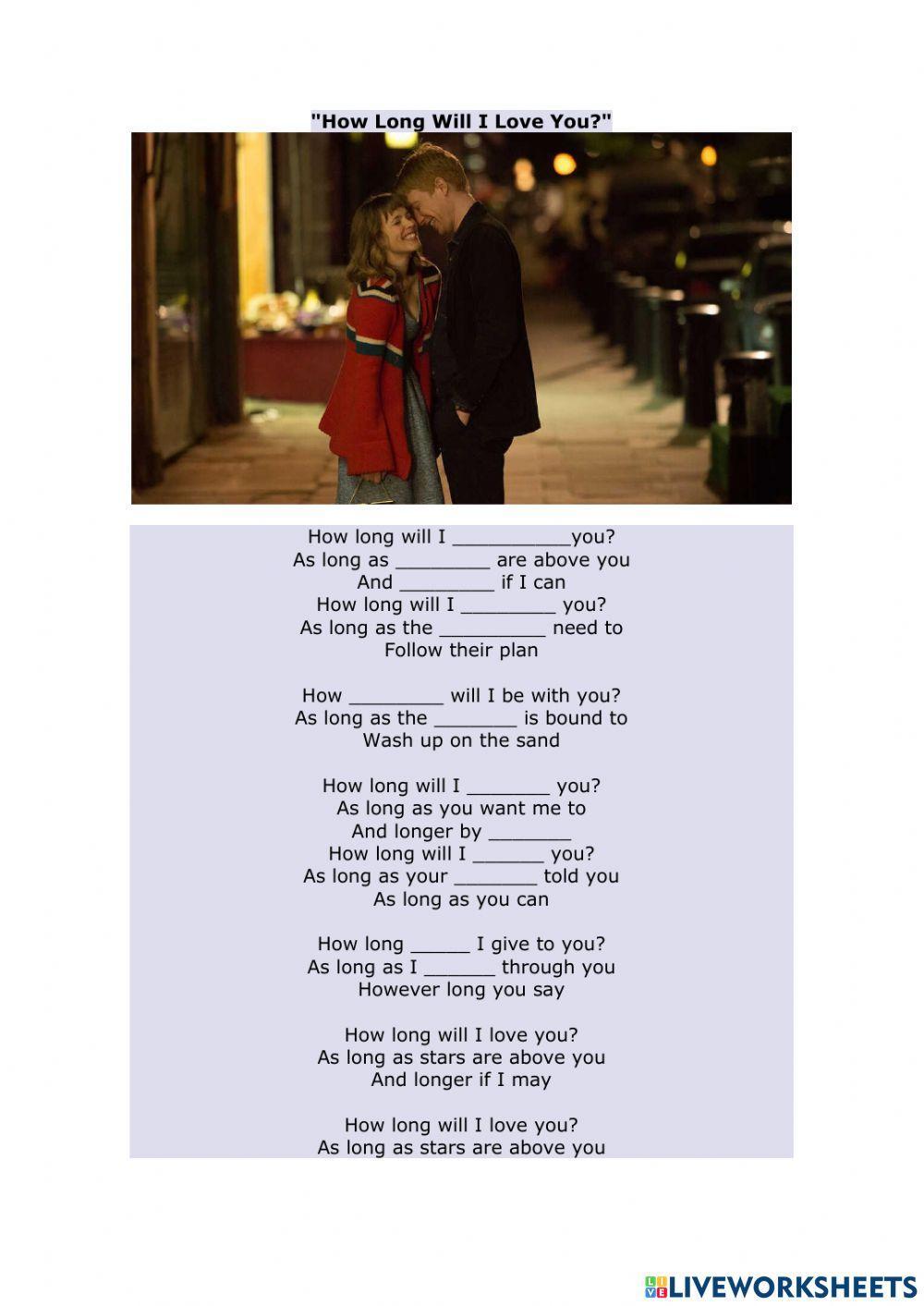 How long will I love you - Ellie Goulding