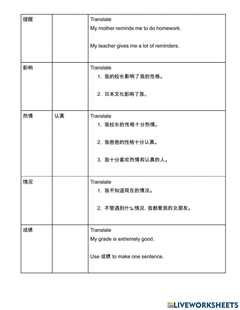 Unit 4 生词学习